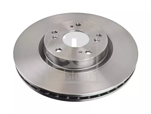 2x Febi Front Internally Vented Brake Disc For Honda Civic