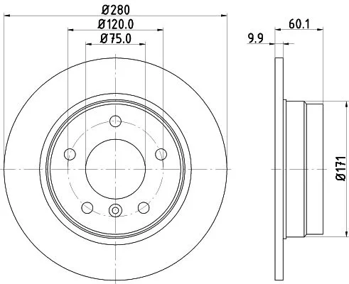 MINTEX MINTEX (MDC623) 1x  MINTEX Brake Disc 