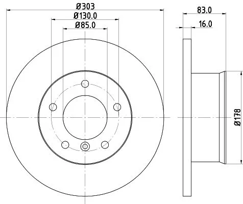 MINTEX MINTEX (MDC671) 1x  MINTEX Brake Disc 