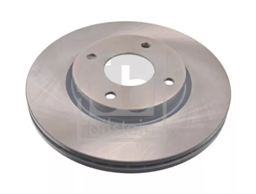 2x Febi Front Internally Vented Brake Disc For Nissan Cube Sentra Tiida