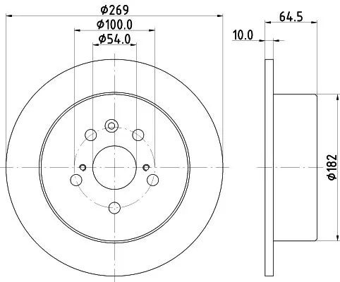 MINTEX MINTEX (MDC883) 1x MINTEX MDC883 Brake Disc 