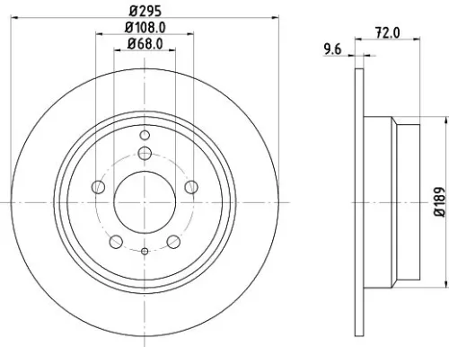 1x  MINTEX Brake Disc