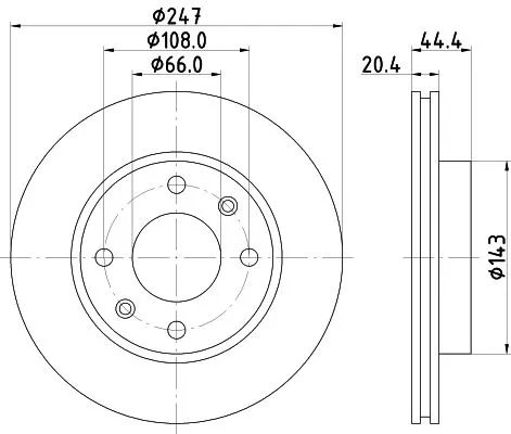 MINTEX MINTEX (MDC955) 1x MINTEX MDC955 Brake Disc 