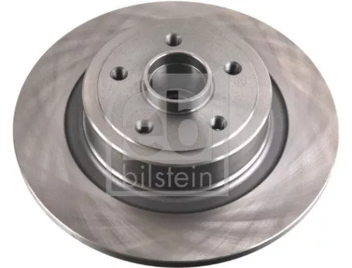 2x Febi Rear Solid Brake Disc For Renault Megane