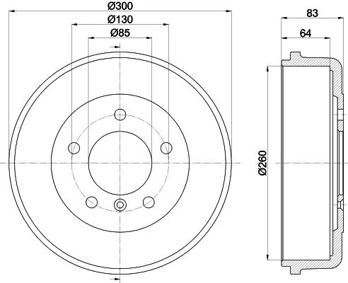 MINTEX MINTEX (MBD012) 1x Brake Drum 