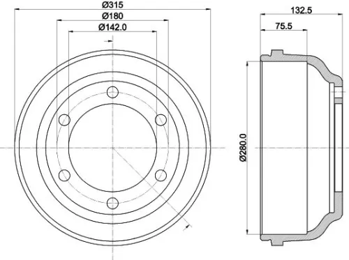 MINTEX MINTEX (MBD017) 1x Brake Drum 