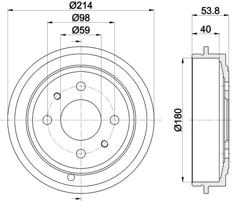 MINTEX MINTEX (MBD023) 1x Brake Drum 