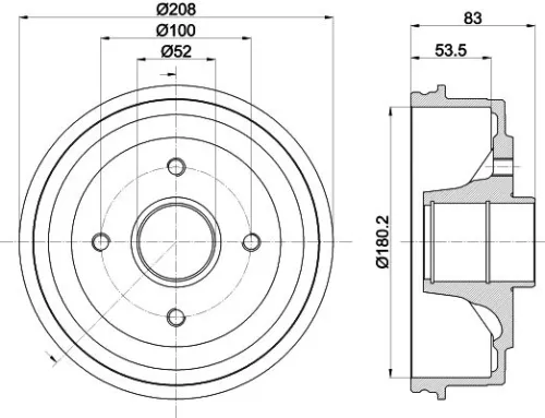 MINTEX MINTEX (MBD024) 1x Brake Drum 
