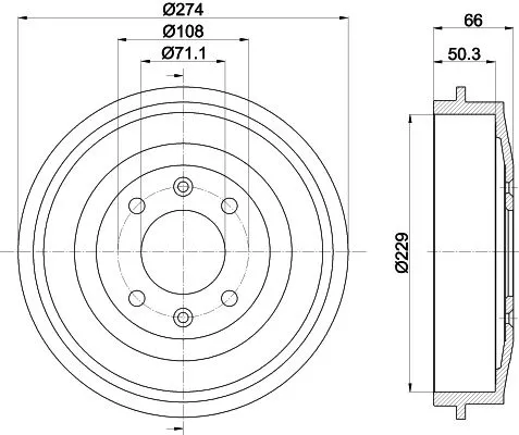 MINTEX MINTEX MBD030 1x MINTEX MBD030 Brake Drum 