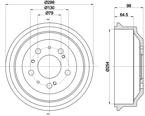 MINTEX MINTEX (MBD037) 1x Brake Drum 