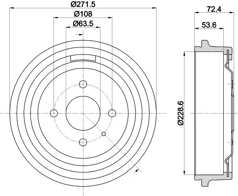 MINTEX MINTEX (MBD038) 1x Brake Drum 