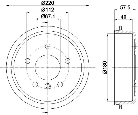 MINTEX MINTEX MBD062 1x MINTEX MBD062 Brake Drum 