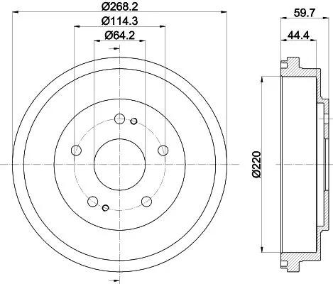 MINTEX MINTEX MBD167 1x MINTEX MBD167 Brake Drum 
