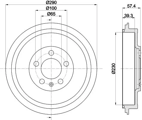 MINTEX MINTEX MBD193 1x MINTEX MBD193 Brake Drum 