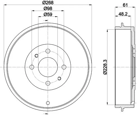 MINTEX MINTEX MBD219 1x MINTEX MBD219 Brake Drum 