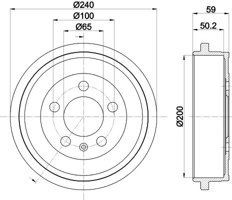 MINTEX MINTEX MBD247 1x MINTEX MBD247 Brake Drum 