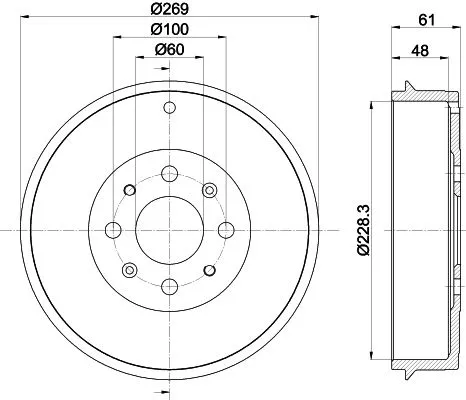 MINTEX MINTEX MBD256 1x MINTEX MBD256 Brake Drum 