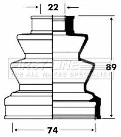 FIRST LINE FIRST LINE FCB2826  FIRST LINE Drive Shaft Cv Boot Kit 