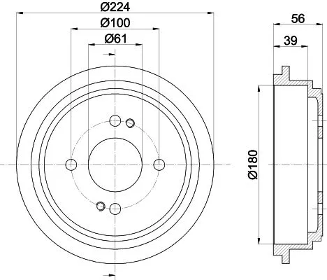MINTEX MINTEX MBD259 1x MINTEX MBD259 Brake Drum 
