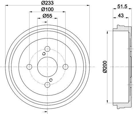 MINTEX MINTEX MBD267 1x MINTEX MBD267 Brake Drum 