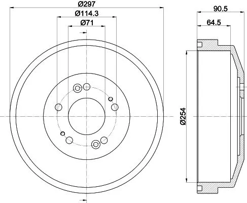 MINTEX MINTEX MBD277 1x MINTEX MBD277 Brake Drum 