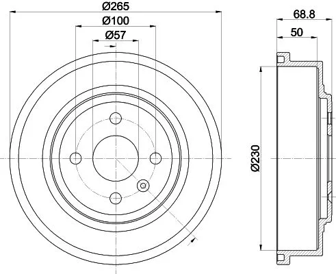MINTEX MINTEX MBD286 1x MINTEX MBD286 Brake Drum 