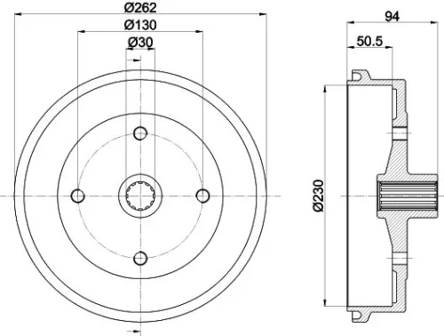 MINTEX MINTEX MBD295 1x MINTEX MBD295 Brake Drum 