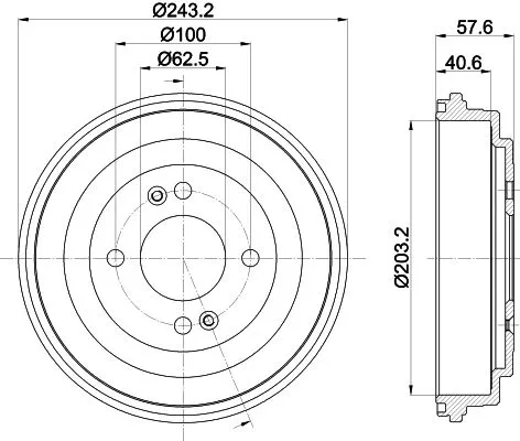 MINTEX MINTEX MBD339 1x MINTEX MBD339 Brake Drum 