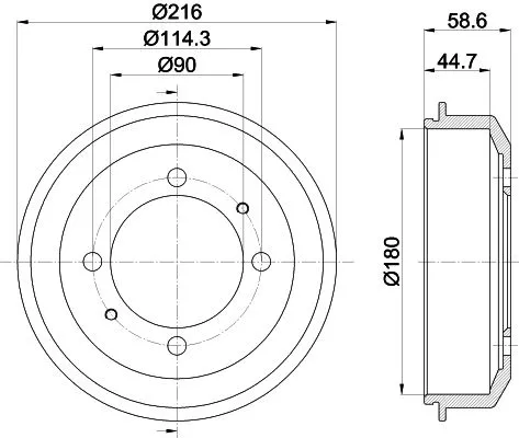 MINTEX MINTEX MBD356 1x MINTEX MBD356 Brake Drum 