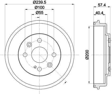 MINTEX MINTEX MBD359 1x MINTEX MBD359 Brake Drum 