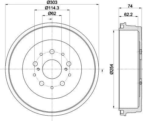 MINTEX MINTEX MBD361 1x MINTEX MBD361 Brake Drum 