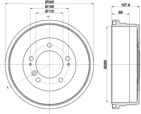 MINTEX MINTEX MBD365 1x MINTEX MBD365 Brake Drum 