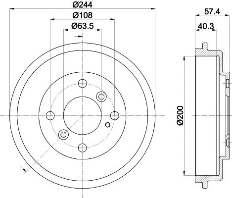 MINTEX MINTEX MBD372 1x MINTEX MBD372 Brake Drum 