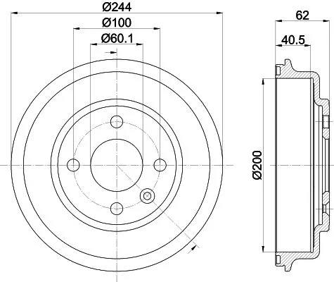 MINTEX MINTEX MBD373 1x MINTEX MBD373 Brake Drum 