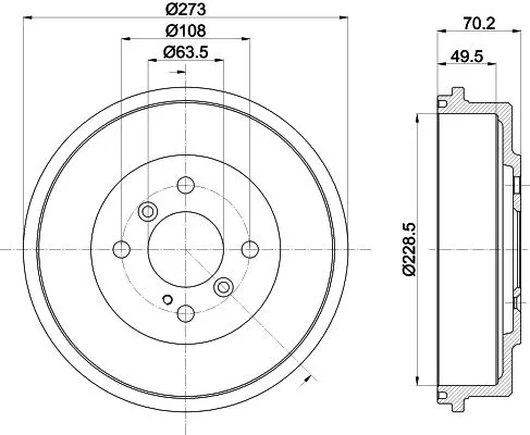 MINTEX MINTEX MBD391 1x MINTEX MBD391 Brake Drum 