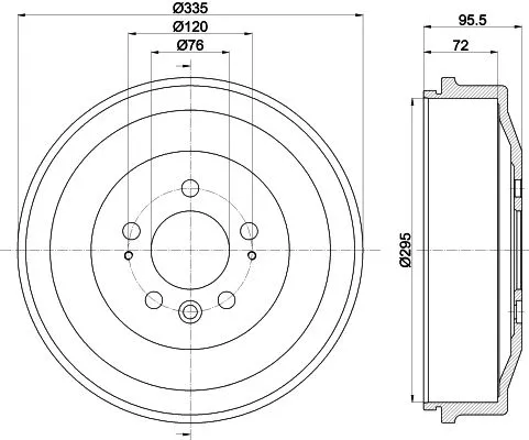 MINTEX MINTEX MBD392 1x MINTEX MBD392 Brake Drum 