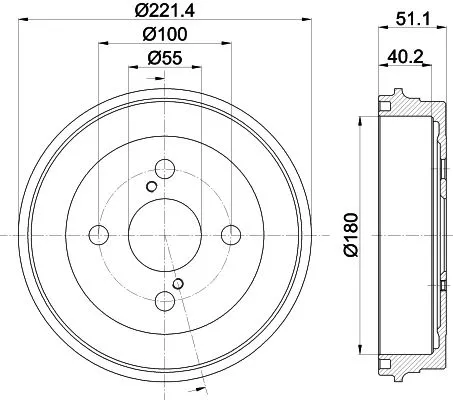 MINTEX MINTEX MBD393 1x MINTEX MBD393 Brake Drum 