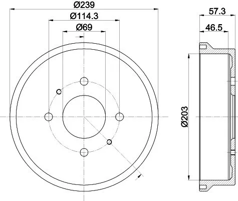 MINTEX MINTEX MBD395 1x MINTEX MBD395 Brake Drum 