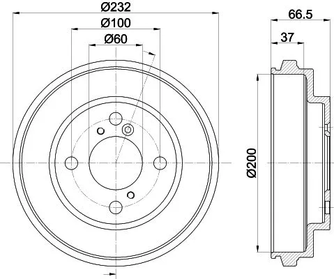 1x MINTEX MBD396 Brake Drum