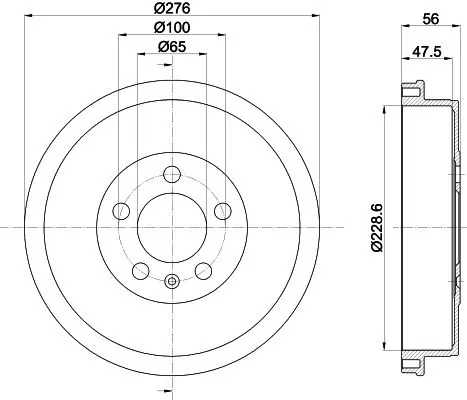 MINTEX MINTEX MBD399 1x MINTEX MBD399 Brake Drum 