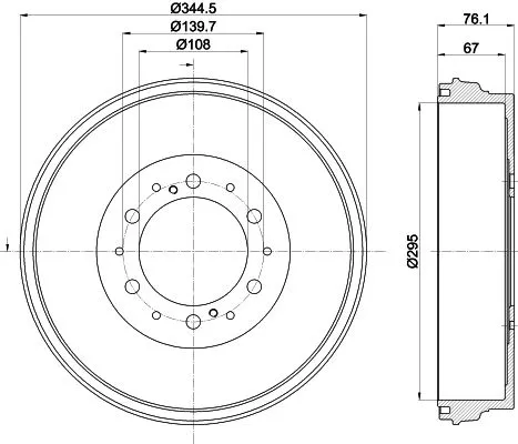 MINTEX MINTEX MBD403 1x MINTEX MBD403 Brake Drum 