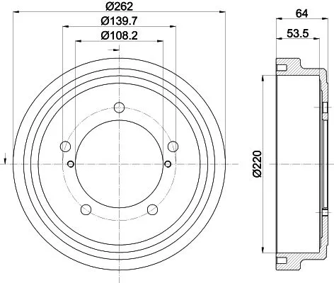 MINTEX MINTEX MBD407 1x MINTEX MBD407 Brake Drum 