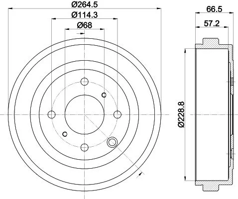 MINTEX MINTEX MBD412 1x MINTEX MBD412 Brake Drum 