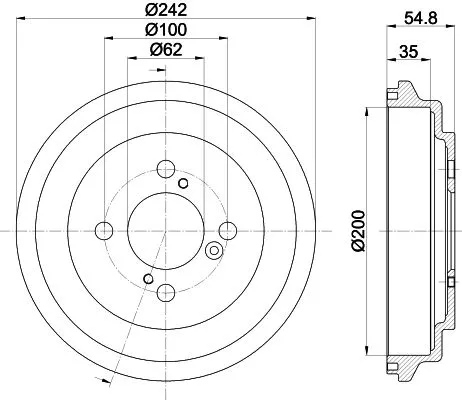 MINTEX MINTEX MBD420 1x MINTEX MBD420 Brake Drum 