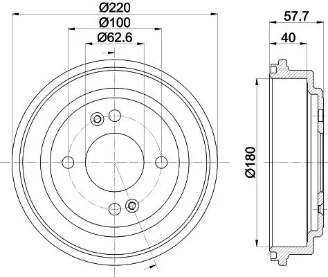 MINTEX MINTEX MBD421 1x MINTEX MBD421 Brake Drum 