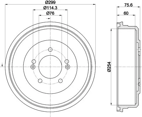 MINTEX MINTEX MBD423 1x MINTEX MBD423 Brake Drum 