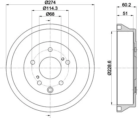 MINTEX MINTEX MBD427 1x MINTEX MBD427 Brake Drum 