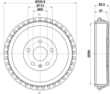 MINTEX MINTEX MBD436 1x MINTEX MBD436 Brake Drum 