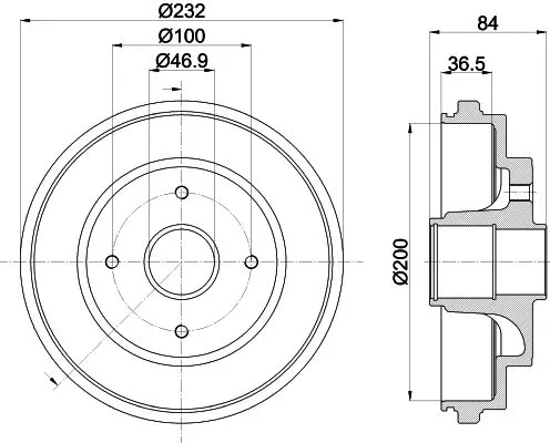 MINTEX MINTEX MBD440 1x MINTEX MBD440 Brake Drum 