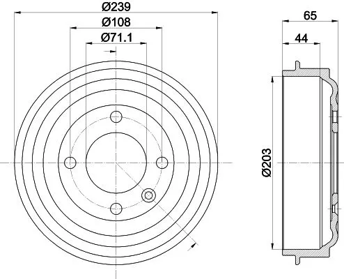 MINTEX MINTEX MBD441 1x MINTEX MBD441 Brake Drum 